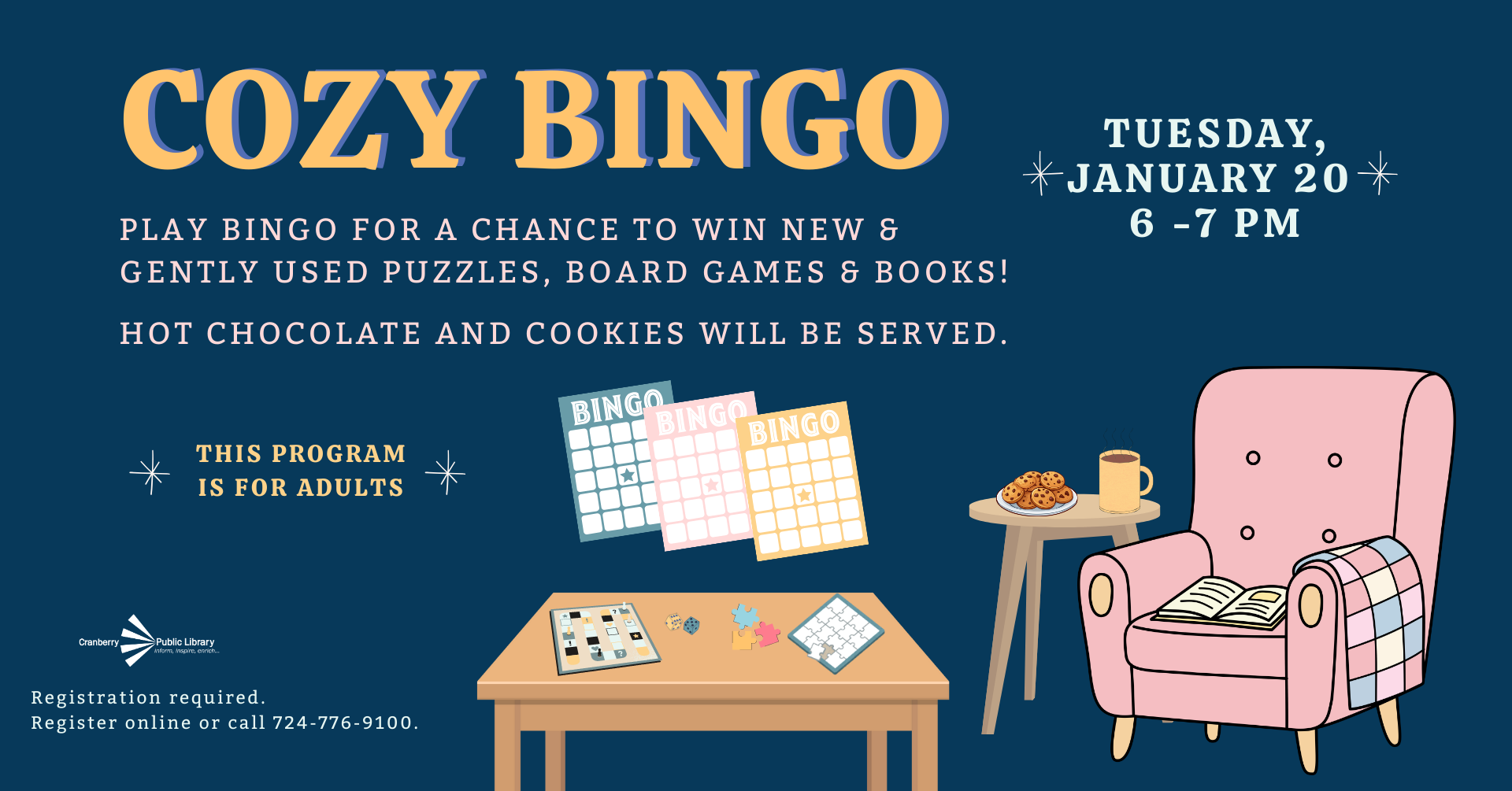Jan 20 Cozy Bingo FB